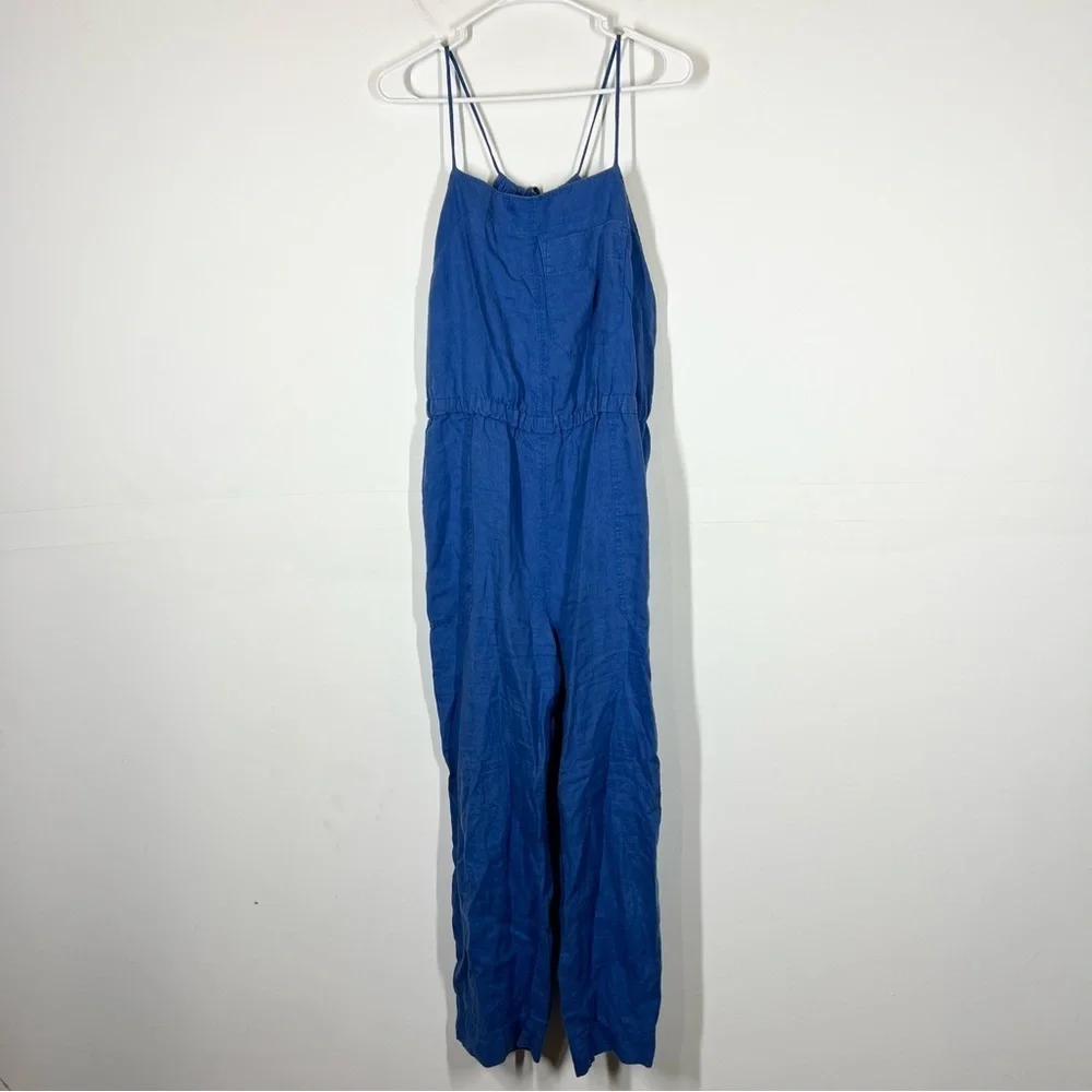 Everlane 100% Linen Shoestring Jumpsuit Size Medium